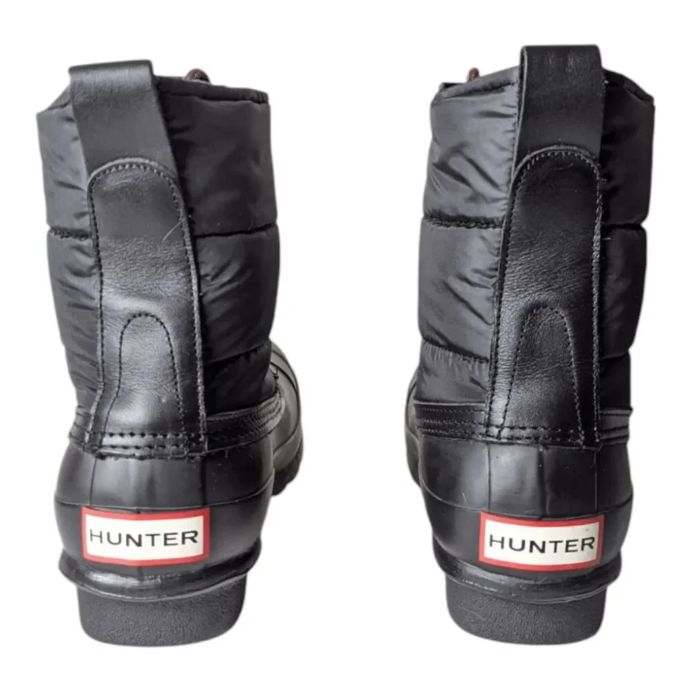 NWOB HUNTER Original Short Quilted Lace-Up Boot Size 8
